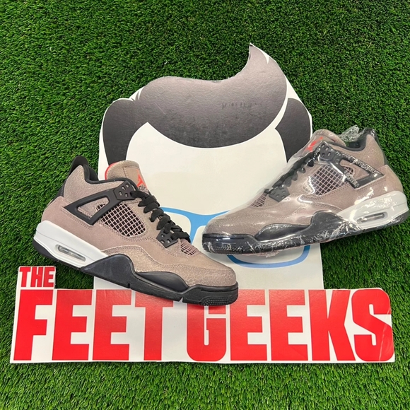 air jordan 4 taupe haze on feet